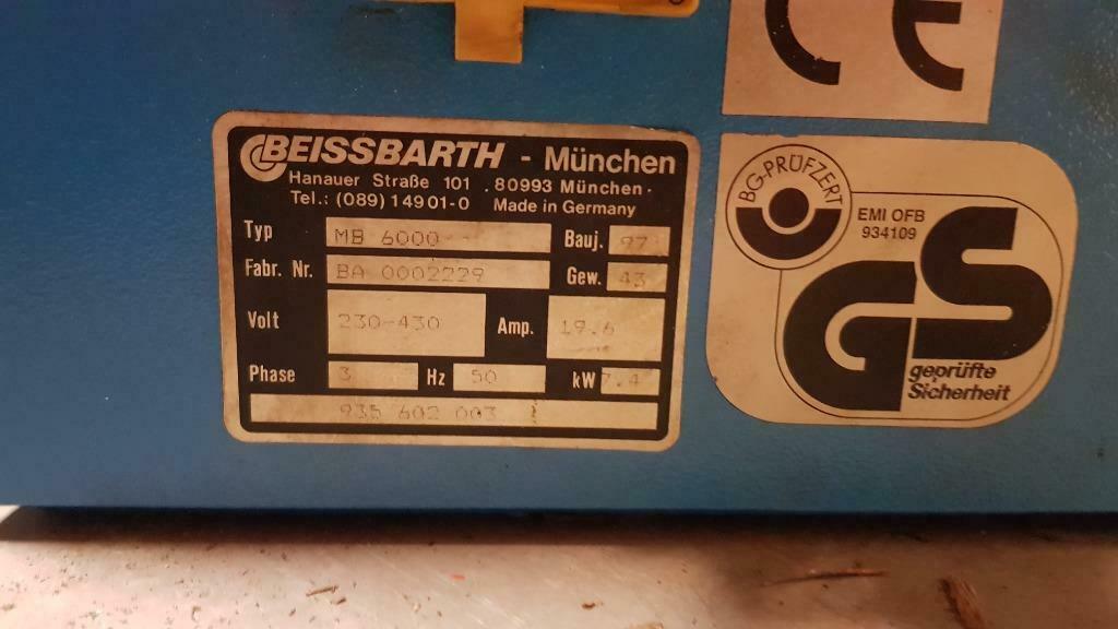 Rollenbank Beissbarth kast MB 6000 Beissbarth klok 5