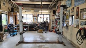 Gebruikte onderdelen 2 koloms hefbrug Fog 449 2500Kg 1985